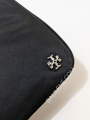 Tory Burch Mercer Small Nylon Crescent Bag Black