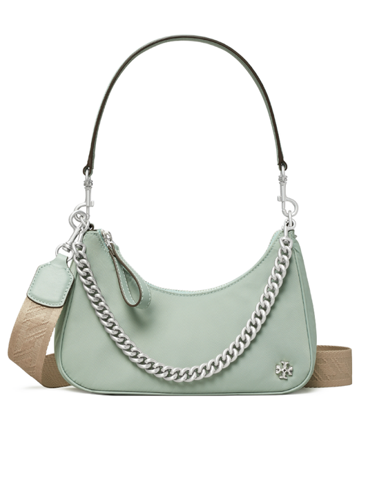    Tory-Burch-88885-Mercer-Small-Nylon-Crescent-Bag-Blue-Celadon-Balilene-depan