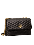 Tory Burch Kira Chevron Convertible Shoulder Bag Black