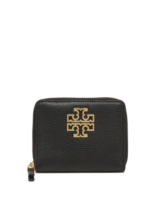       Tory-Burch-Britten-Medium-Wallet-Black-Balilene-depan