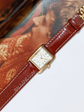 Tory Burch Eleanor Red Patent Leather/Gold-Tone Stainless Steel Watch