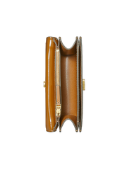 Tory Burch Eleanor Straw Small Convertible Shoulder Bag Brown