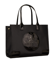 Tory Burch Ella Patent Small Tote Bag Black