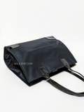 Tory Burch Ella Patent Small Tote Bag Black