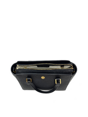 Tory Burch Emerson Mini Top Zip Tote Black