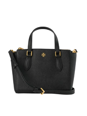 Tory Burch Emerson Mini Top Zip Tote Black – Balilene