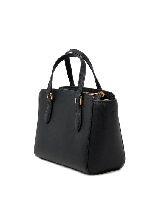 Tory Burch Emerson Mini Top Zip Tote Black