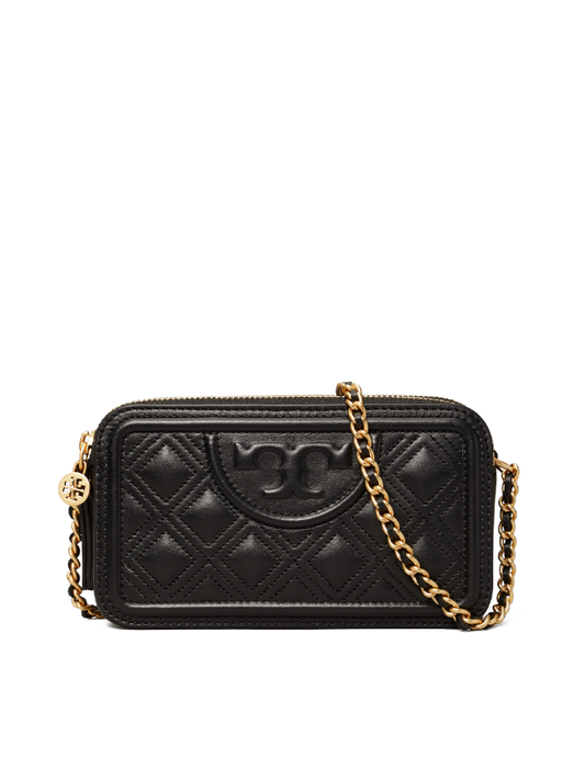 Tory-Burch-Fleming-Double-Zip-Mini-Bag-Black-Balilene-depan