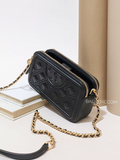    Tory-Burch-Fleming-Double-Zip-Mini-Bag-Black-Balilene-detail-depan