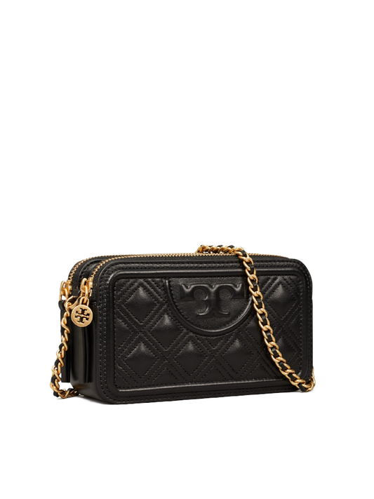    Tory-Burch-Fleming-Double-Zip-Mini-Bag-Black-Balilene-samping