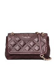 Tory burch fleming discount distressed shoulder bag