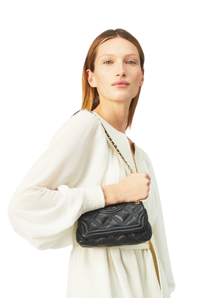 Tory Burch 73867 Fleming Soft Mini Convertible Shoulder Bag Black