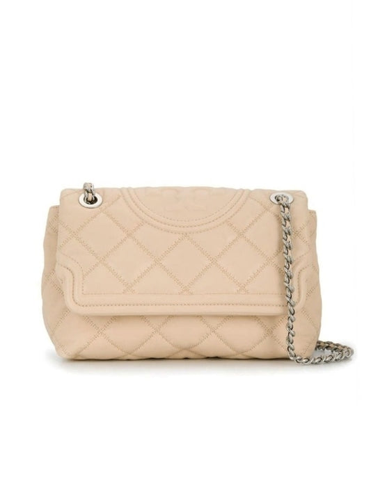 Tory Burch 73263 Fleming Soft Distressed Small Convertible Shoulder Bag Cream