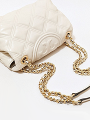 Tory Burch Fleming Soft Small Convertible Shoulder Bag New Cream