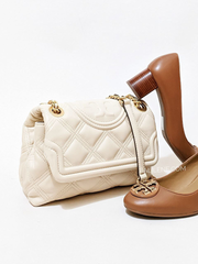 Tory Burch Fleming Soft Small Convertible Shoulder Bag New Cream