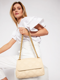 Tory Burch Fleming Soft Small Convertible Shoulder Bag New Cream