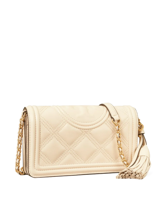 Tory Burch Fleming Soft Wallet Crossbody Bag New Cream