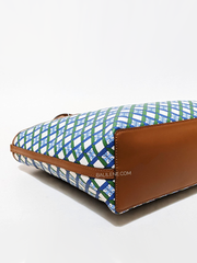 Tory Burch Geo Logo Mini Top Zip Tote Light Multi Allover