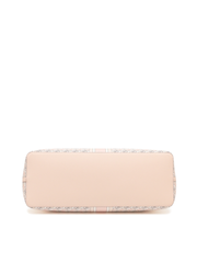 Tory Burch Geo Logo Tote With Strip Dusted Blush