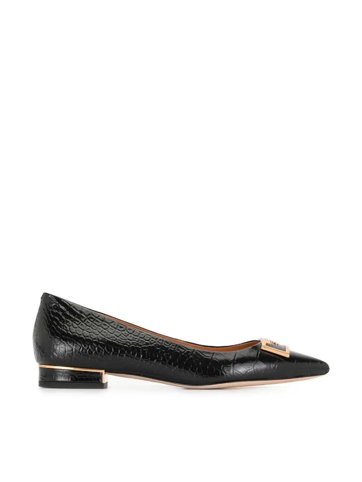 Tory-Burch-Gigi-20mm-Pointed-Toe-Flat-Croco-Embossed-Black-Balilene-samping