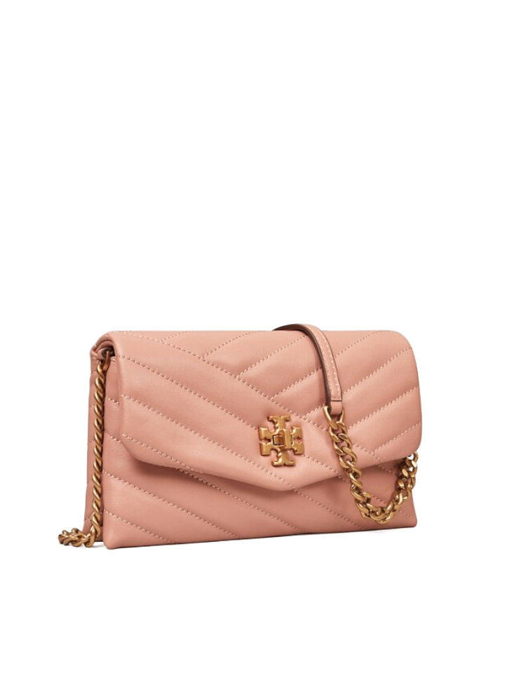 Tory Burch Kira Chevron Chain Wallet Meadowsweet