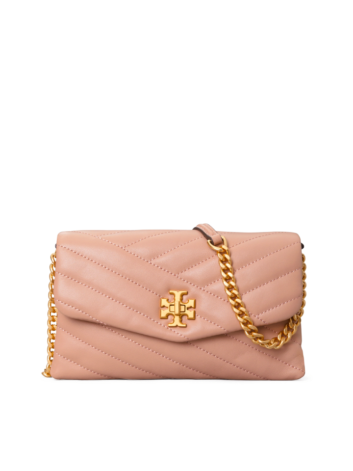 Tory Burch Kira Chevron Chain Wallet Meadowsweet