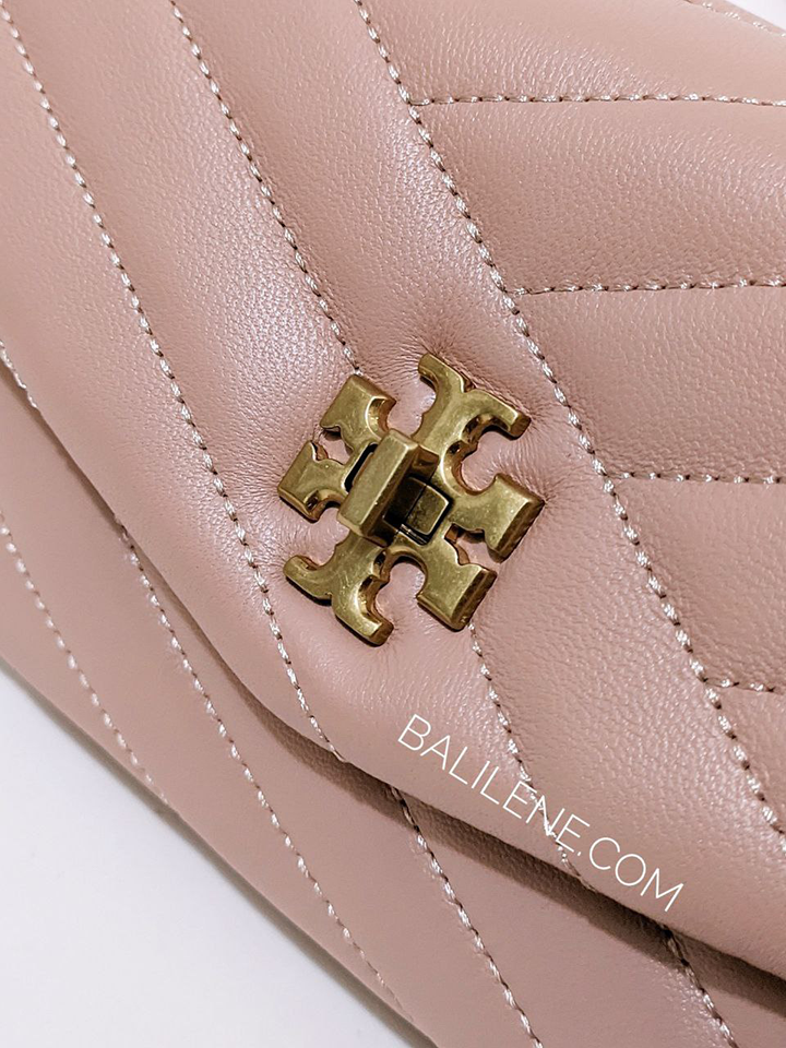 Tory Burch Kira Chevron Chain Wallet Meadowsweet