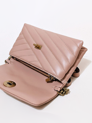 Tory Burch Kira Chevron Chain Wallet Meadowsweet