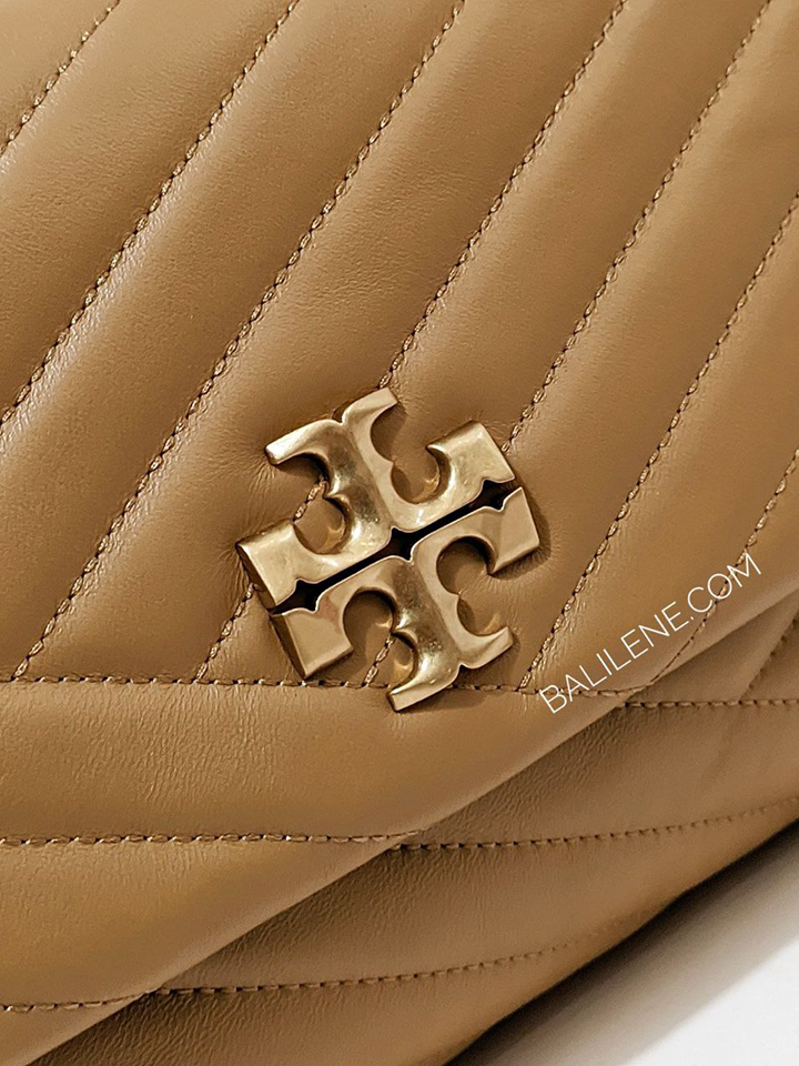 Tory Burch KIRA CHEVRON Convertible Bag Color SANDPIPER Style 90446 New  With Tag