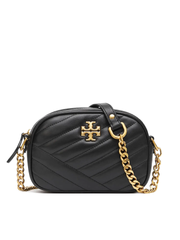 Tory-Burch-Kira-Chevron-Small-Camera-Bag-Black-Balilene-depan