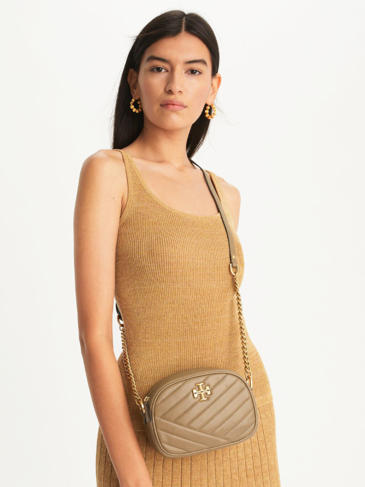 Tory Burch Kira Chevron Small Camera Bag Sandpiper
