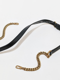Tory Burch Kira Small Top-Handle Satchel Bag Black/Rolled Gold