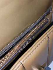 Tory Burch Kira Small Top-Handle Satchel Bag Toasted Sesame/Rolled Gold