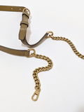 Tory Burch Kira Small Top-Handle Satchel Bag Toasted Sesame/Rolled Gold