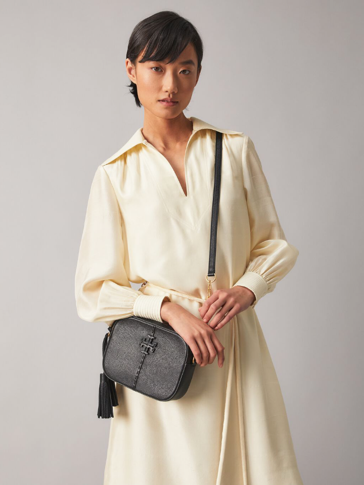 Tory Burch McGraw Camera Bag Black Balilene