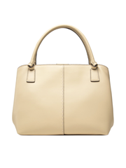 Tory Burch McGraw Smooth Satchel Buttermilk