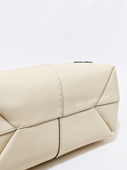 Tory Burch McGraw Smooth Satchel Buttermilk