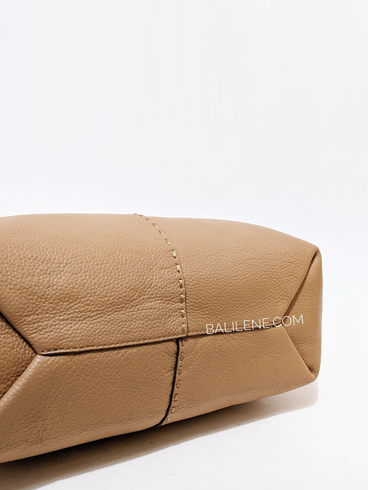 Tory Burch McGraw Top-Zip Satchel Tiramisu