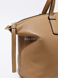 Tory Burch McGraw Top-Zip Satchel Tiramisu