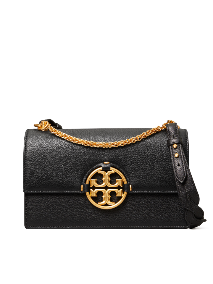 Tory Burch Miller Shoulder Bag Black Balilene