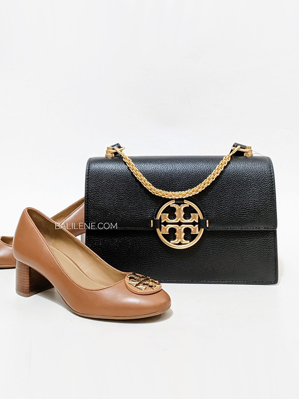 Tory Burch Miller Shoulder Bag Black Balilene