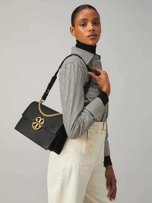 Tory Burch Miller Shoulder Bag Black