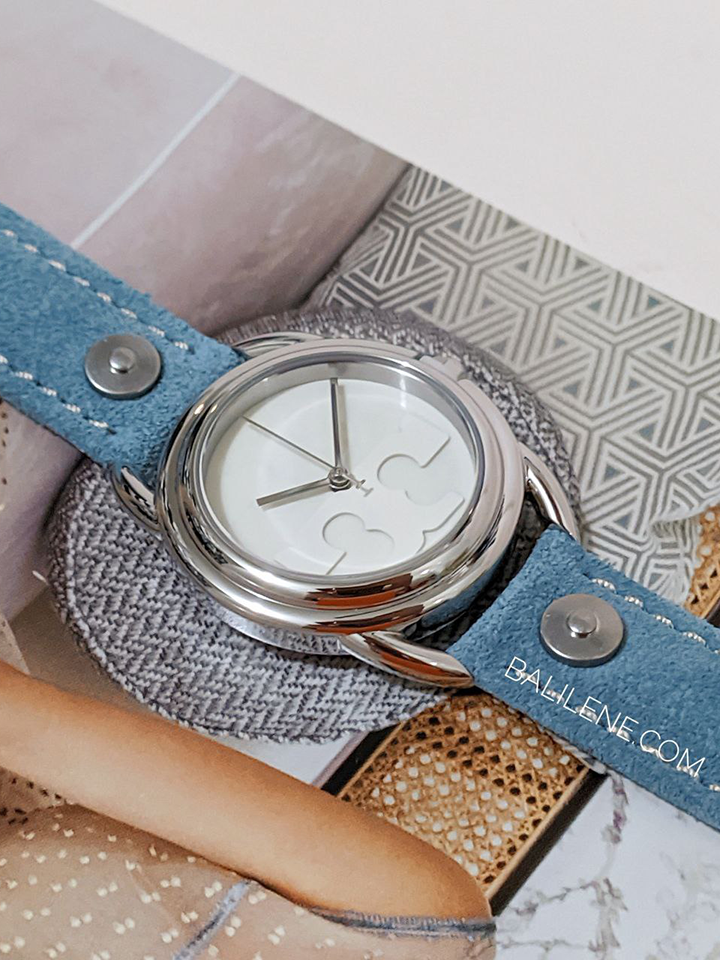 Tory-Burch-Miller-Watch-Light-Blue-Suede-Silver-Tone-Stainless-Steel-Balilene-detail-samping