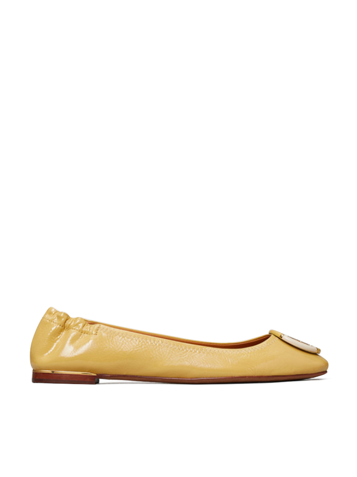    Tory-Burch-Multi-Logo-Ballet-Flat-In-Cornbread-Balilene-samping