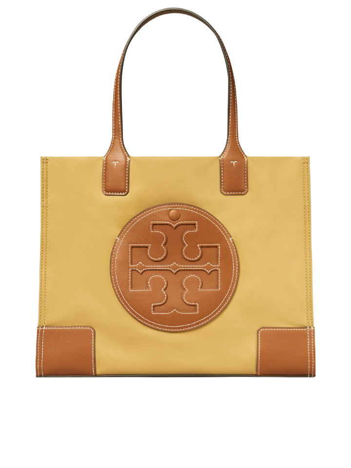Tory Burch Ella Small Tote Bag Cocoa Sand