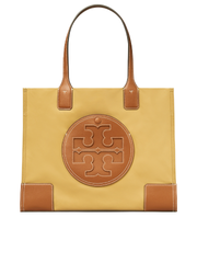 Tory Burch Ella Small Tote Bag Cocoa Sand