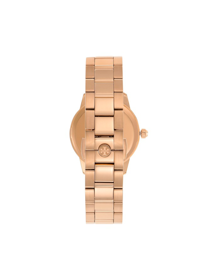 Tory Burch TBW1307 Collins Stainless Steel Bracelet Watch Rose Gold