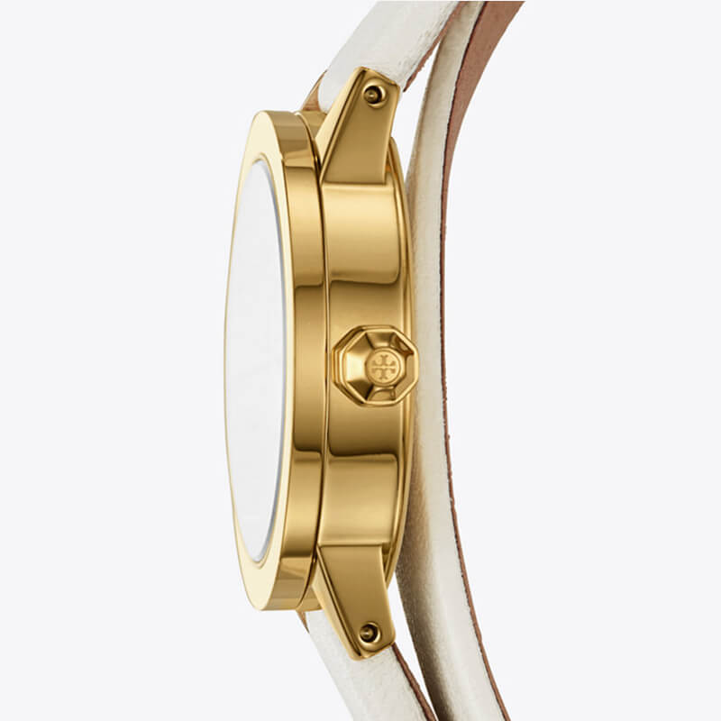 Tory Burch TBW2002 Gigi Double Wrap Watch Ivory