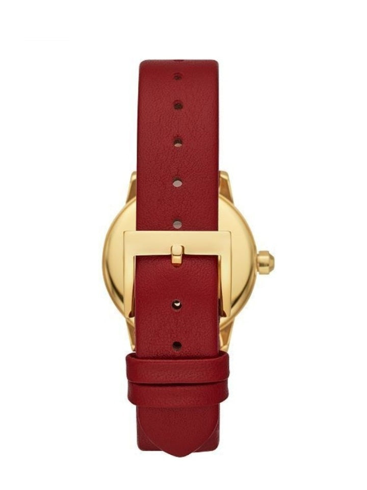 Tory Burch TBW2017 Gigi Scarlet Red Leather Strap Watch
