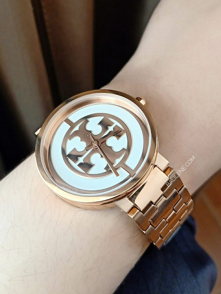 Tory Burch TBW4028 Reva Rose Gold-Tone Stainless Steel Watch